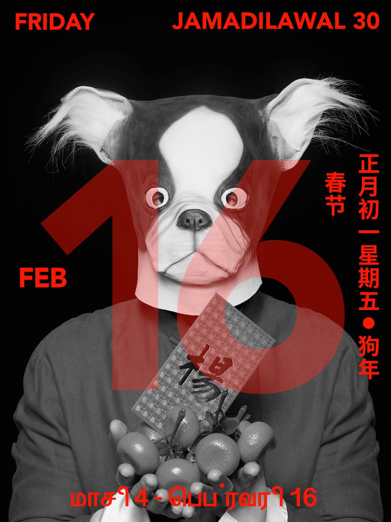 16 Feb 2018 Derong is wearing a cartoon dog head
